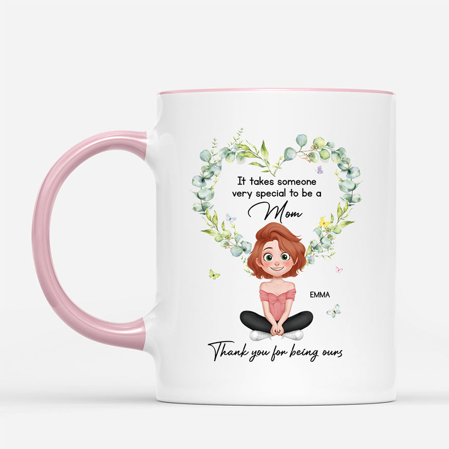 5036MUS2 personalized grandma mug thank you for being ours 5036MTVAA