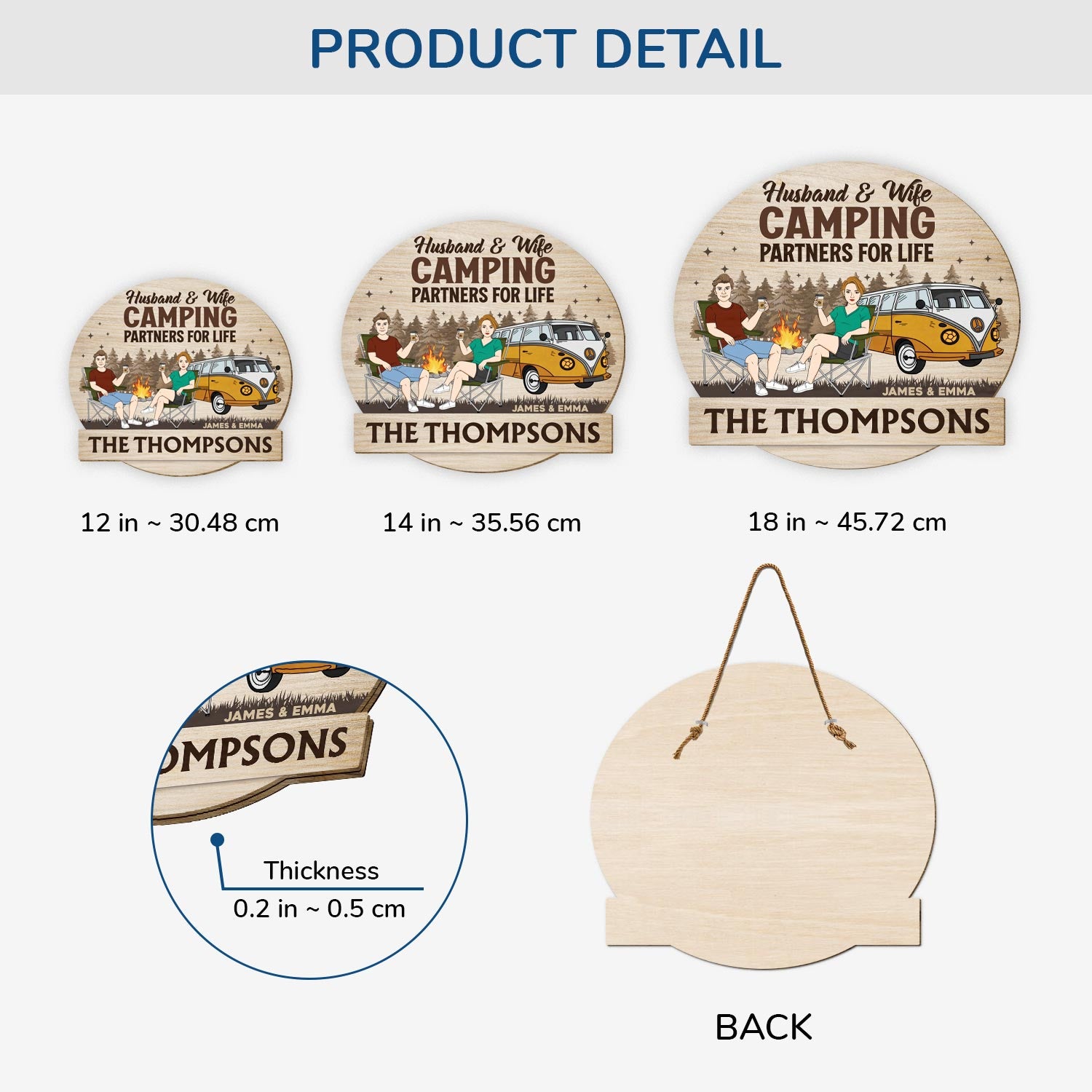 5043QUS3 custom camping gifts for husband and wife camping wood signs 5043Q8TAG