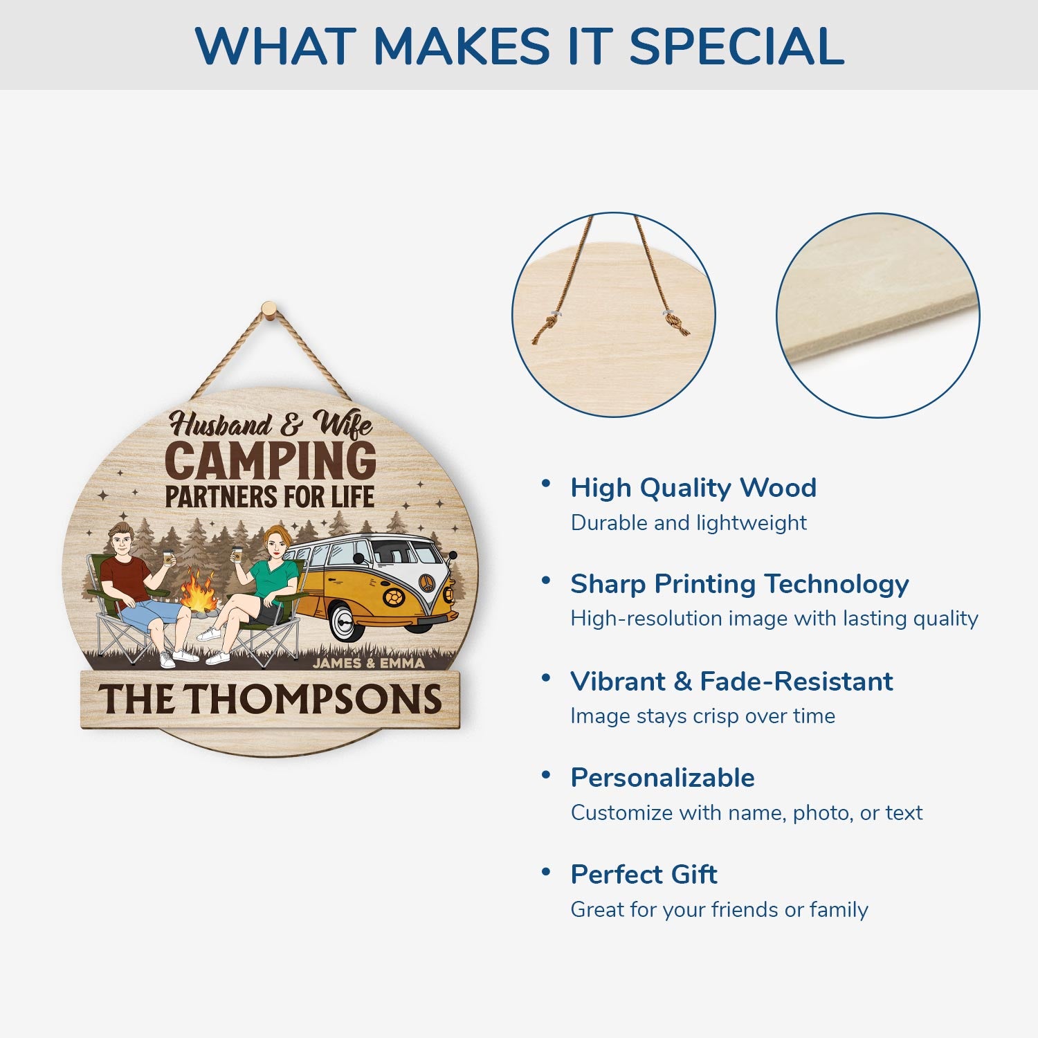 5043QUS4 custom camping gifts for husband and wife camping wood signs 5043Q8TAG