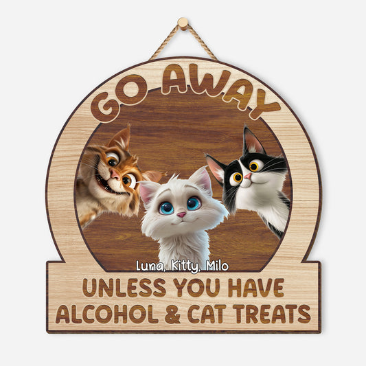 5044QUS1 custom go away wood sign_s funny gifts for cat owners 5044Q8YMD