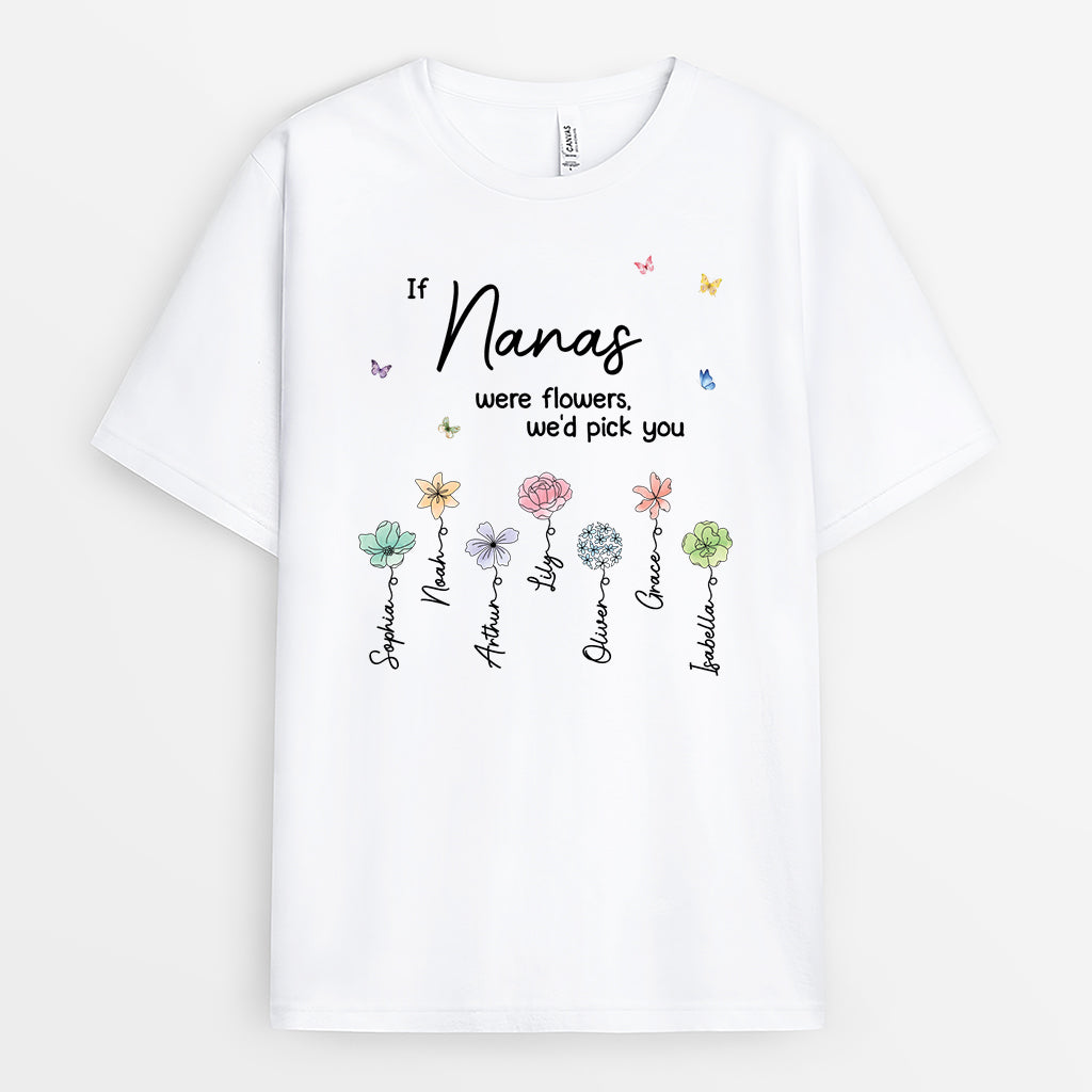 5051AUS1 if nanas were flowers_ shirt personalized gifts for grandma mom 5051A8QAA