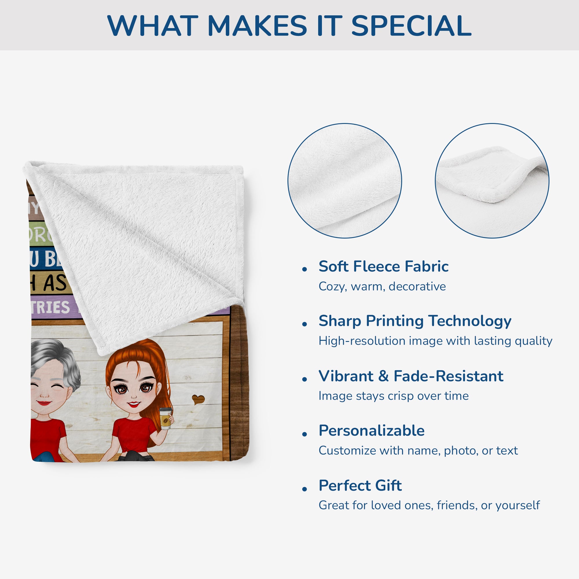 5058BUS4 personalized fleece blanket gift for granddaughter grandson 5058B6YNA