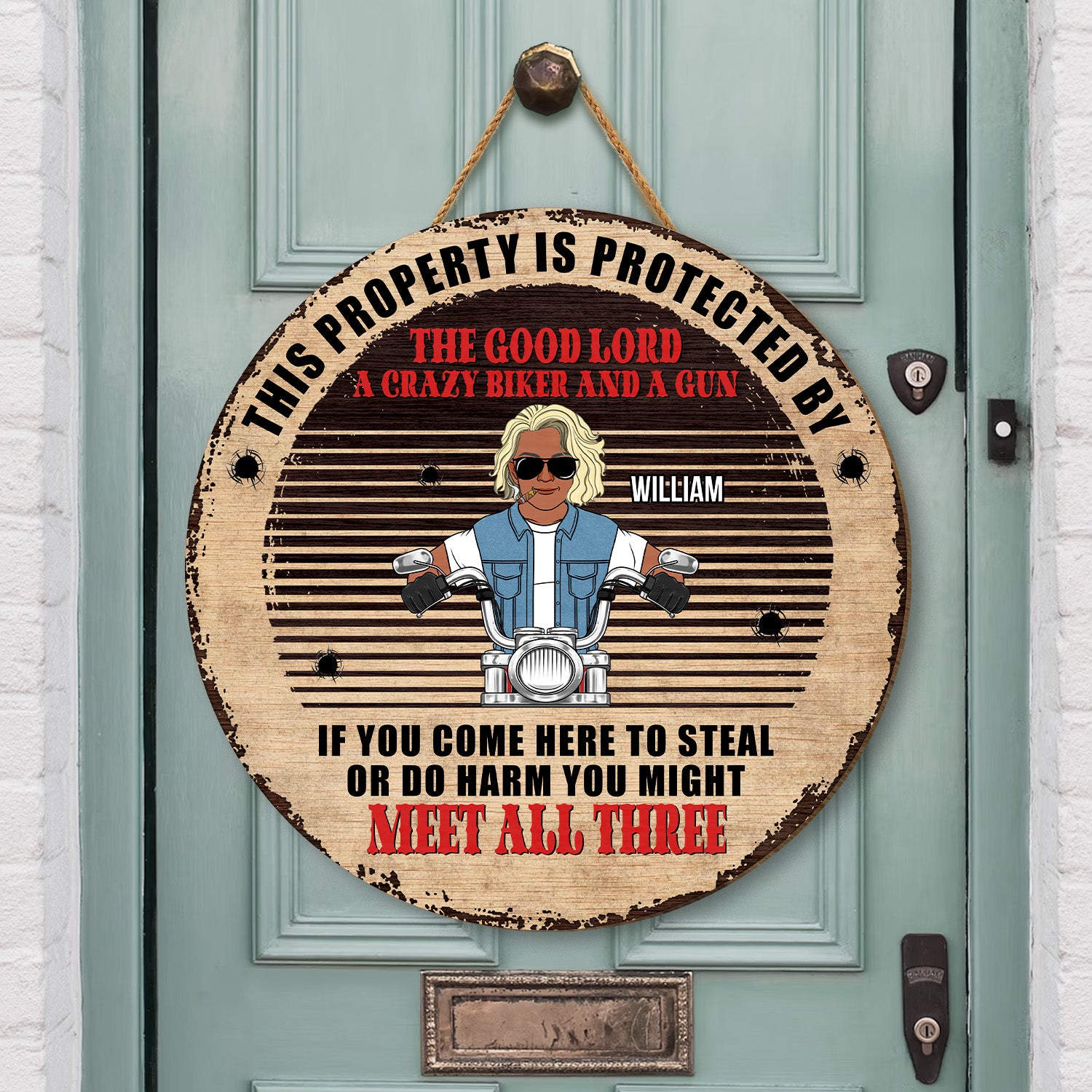 5074QUS2 funny personalized gifts for him wood private property signs_ 5074QKQMB