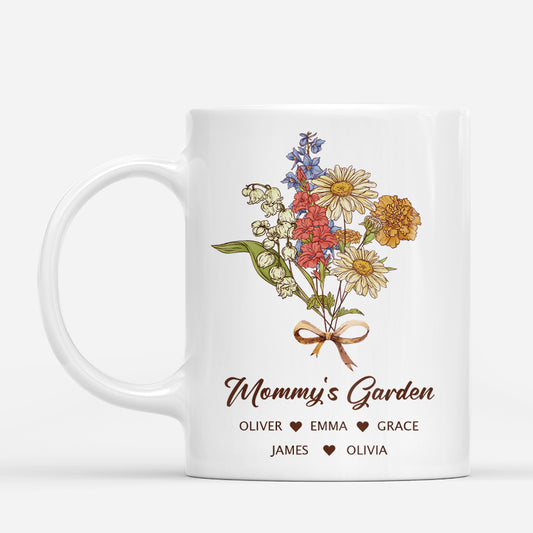 5083MUS1 grandmas garden coffee mug personalized gifts for mom grandma 5083M6LLA