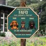 5087QUS2 custom dog gifts for owners funny no trespassing wood sign 5087QKYMC