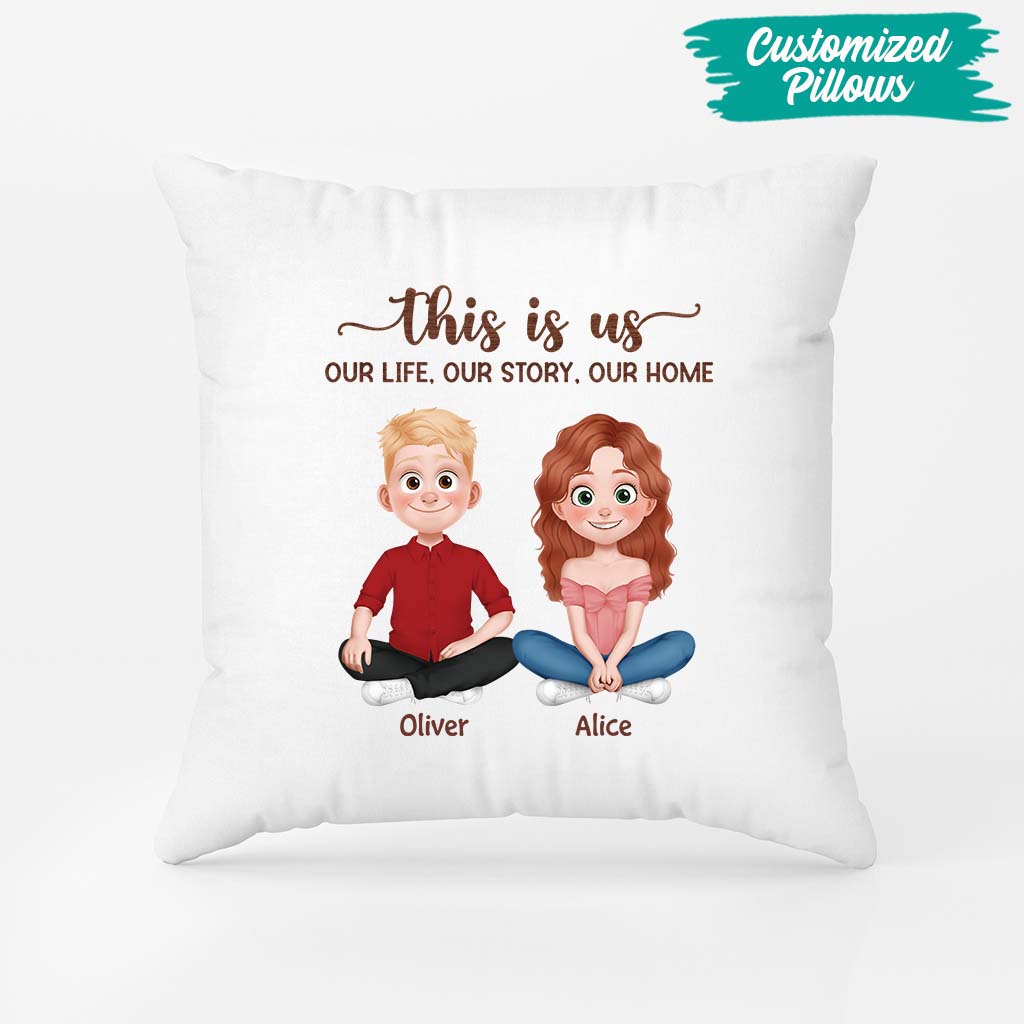 5091PUS2 this is us pillow personalized gifts for couples 5091P