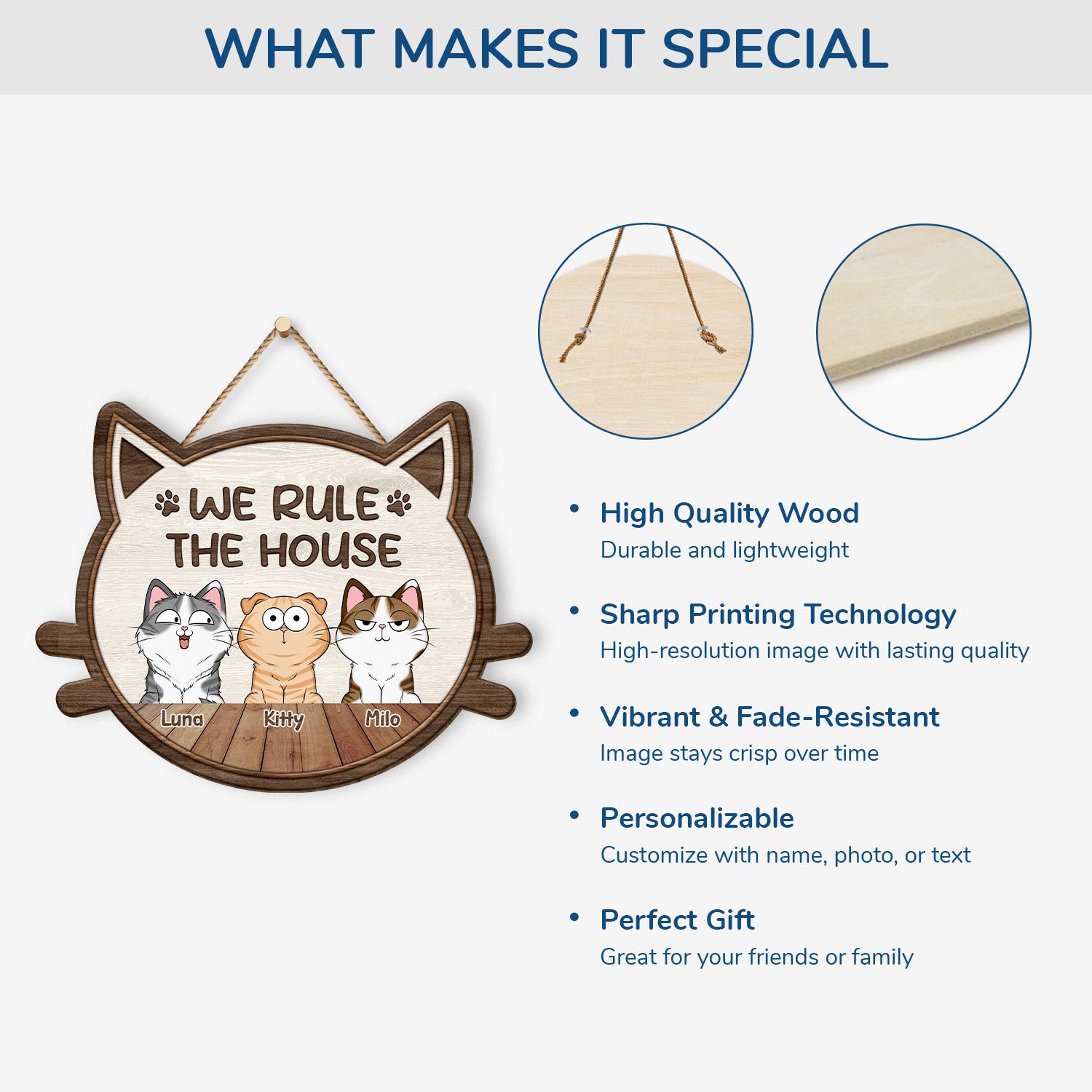 5094QUS4 custom wood signs funny gifts for cat lovers 5094Q8ITD