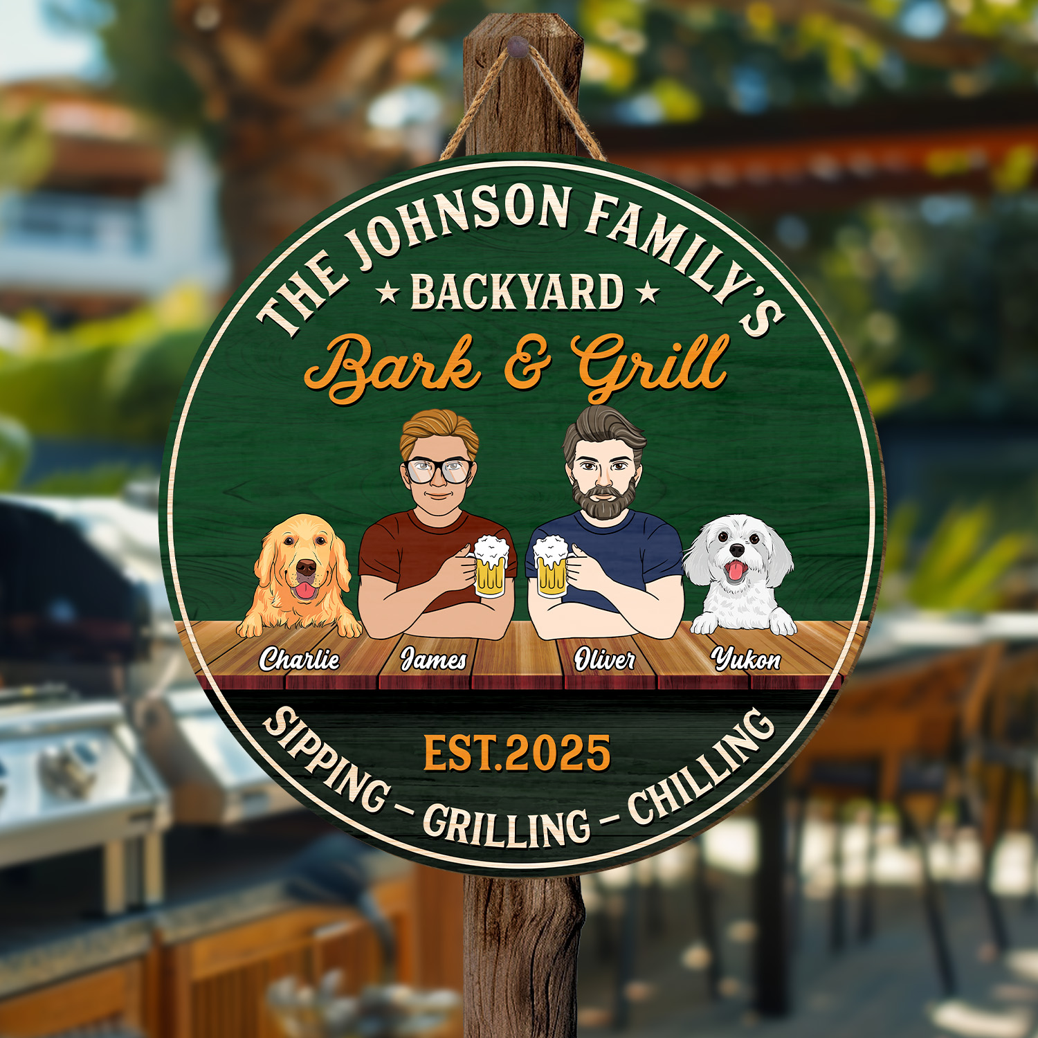 5095QUS2 personalized dog gifts for owners funny backyard wood signs_ 5095Q3HMC_jpg