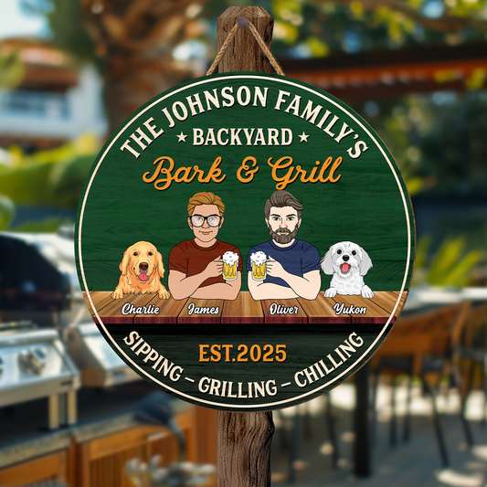 5095QUS2 personalized dog gifts for owners funny backyard wood signs_ 5095Q3HMC_jpg