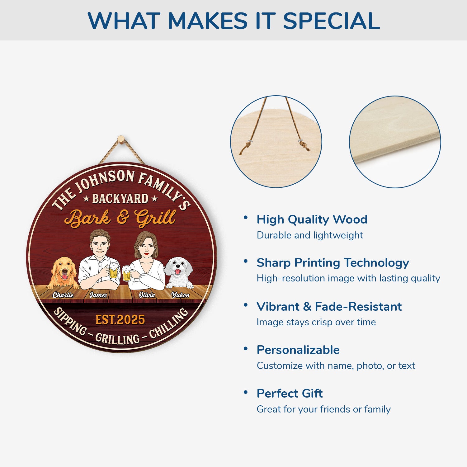 5095QUS4 personalized dog gifts for owners funny backyard wood signs_ 5095Q3HMC