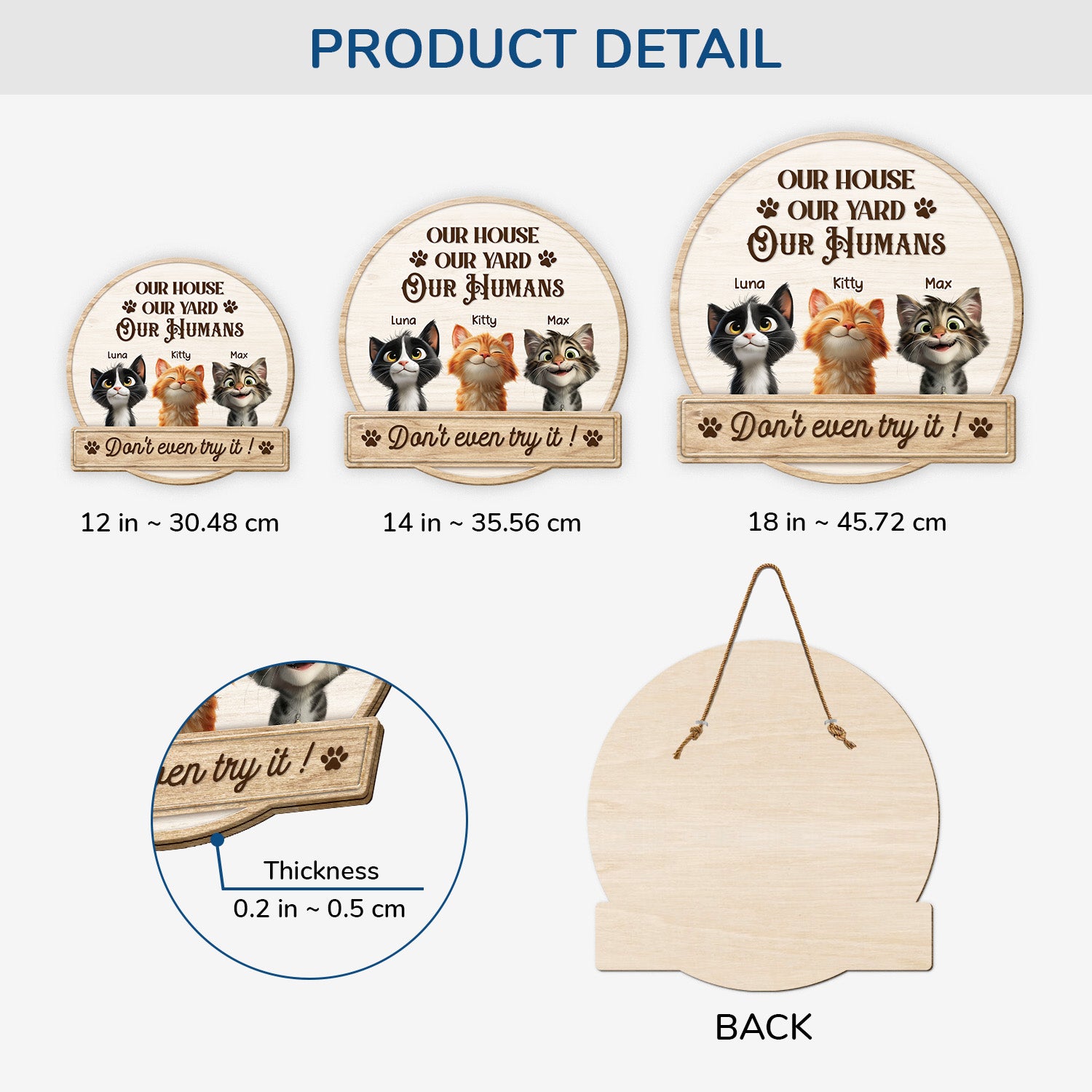 5097QUS3 custom gifts for cat lovers funny wood signs_ for home 5097Q8TTD