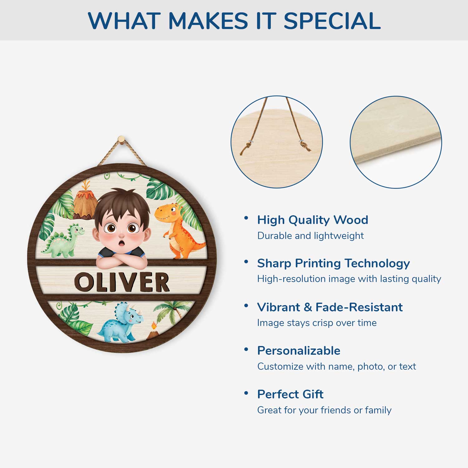 5098QUS4 personalized dinosaur gifts for kids wooden name signs_ 5098QKLAK