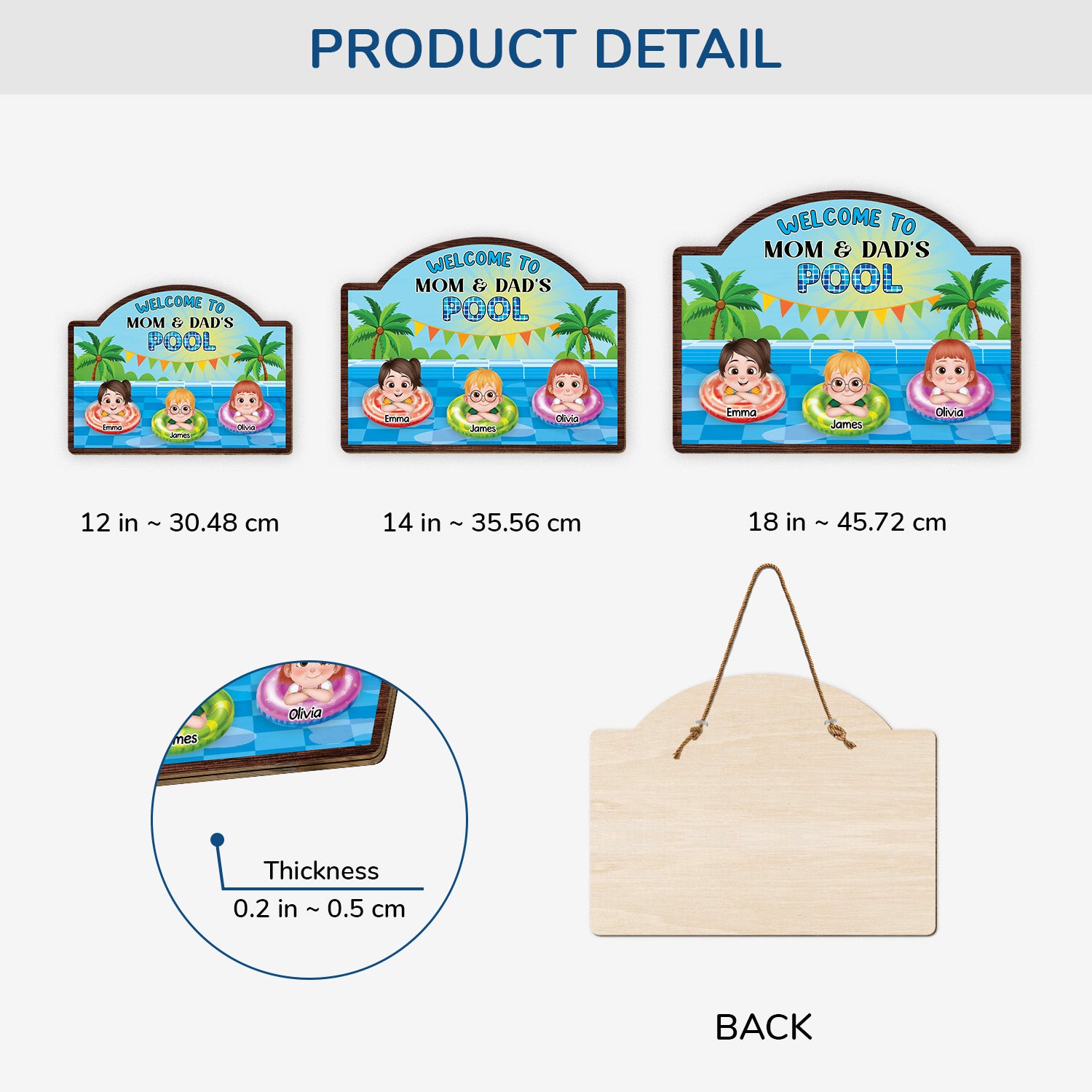 5102QUS3 personalized gifts for grandparents fun pool wood signs 5102Q8MTI