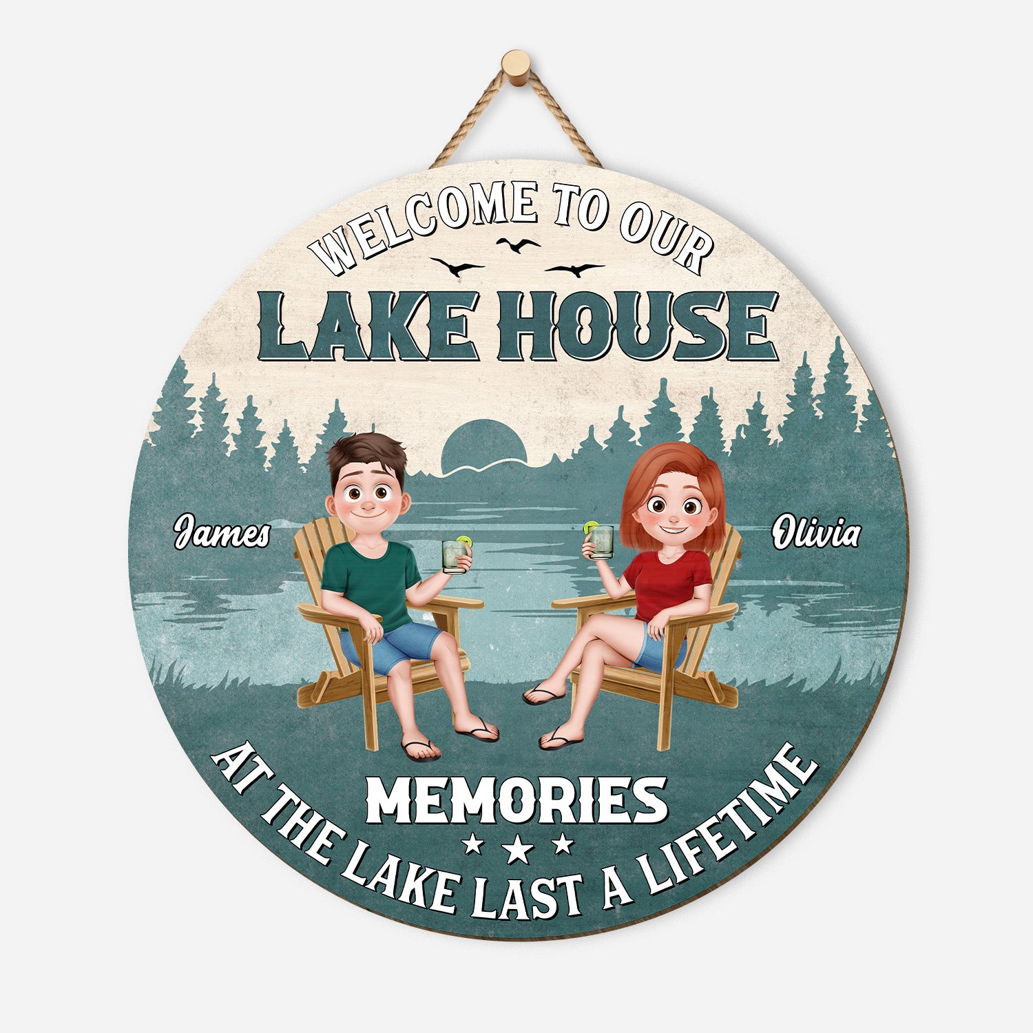 5105QUS1 custom lake house signs_ wood unique gifts for a couple_ 5105QTGMI
