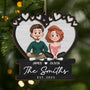 5110OUS1 personalized 2 layered wooden ornaments christmas gifts for couples  5110O6V5G
