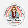 5114QUS1 personalized teacher gifts teacher welcome sign for classroom_ 5114Q66MI