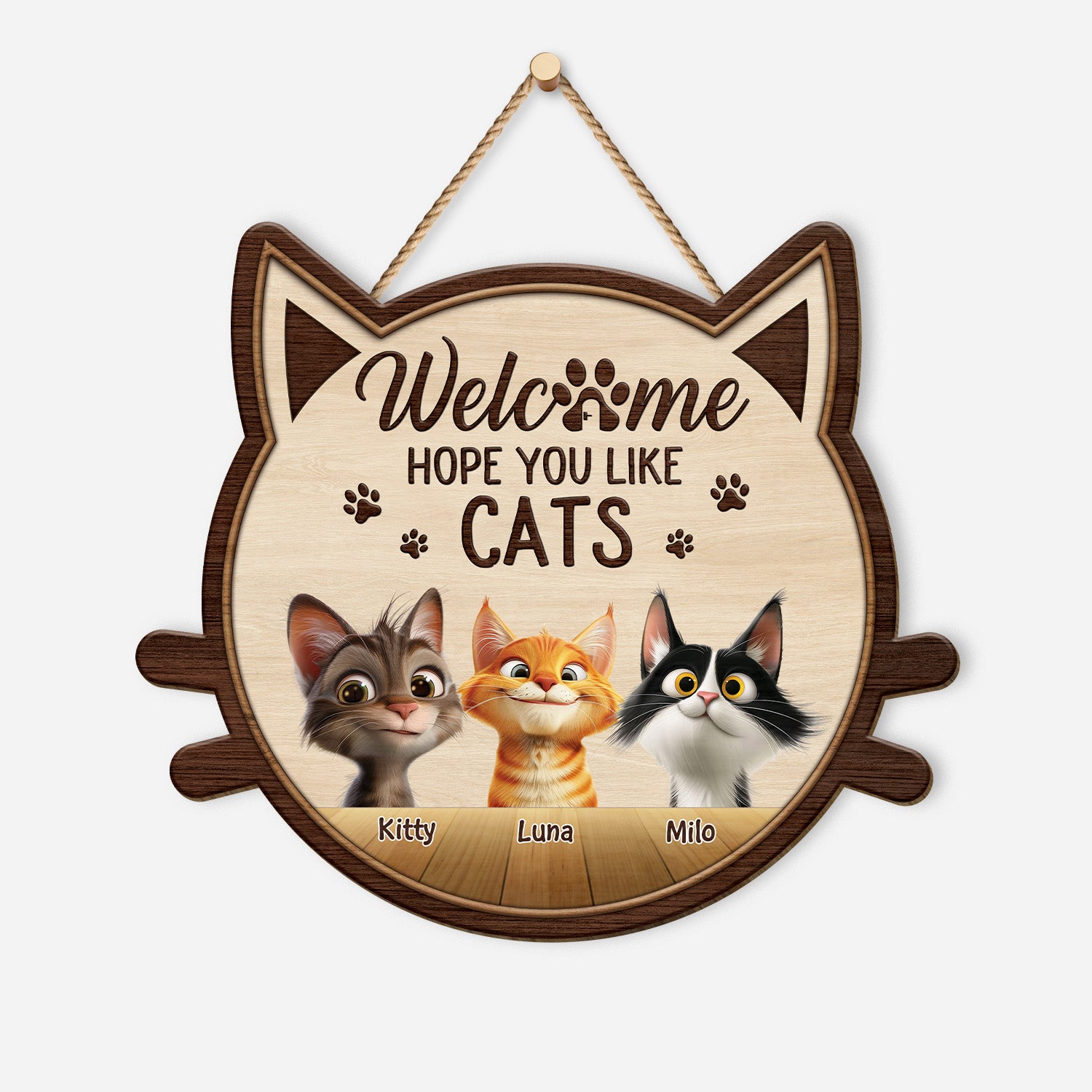 5121QUS1 custom hope you like cats wood signs funny cat lover gifts 5121Q3YMD