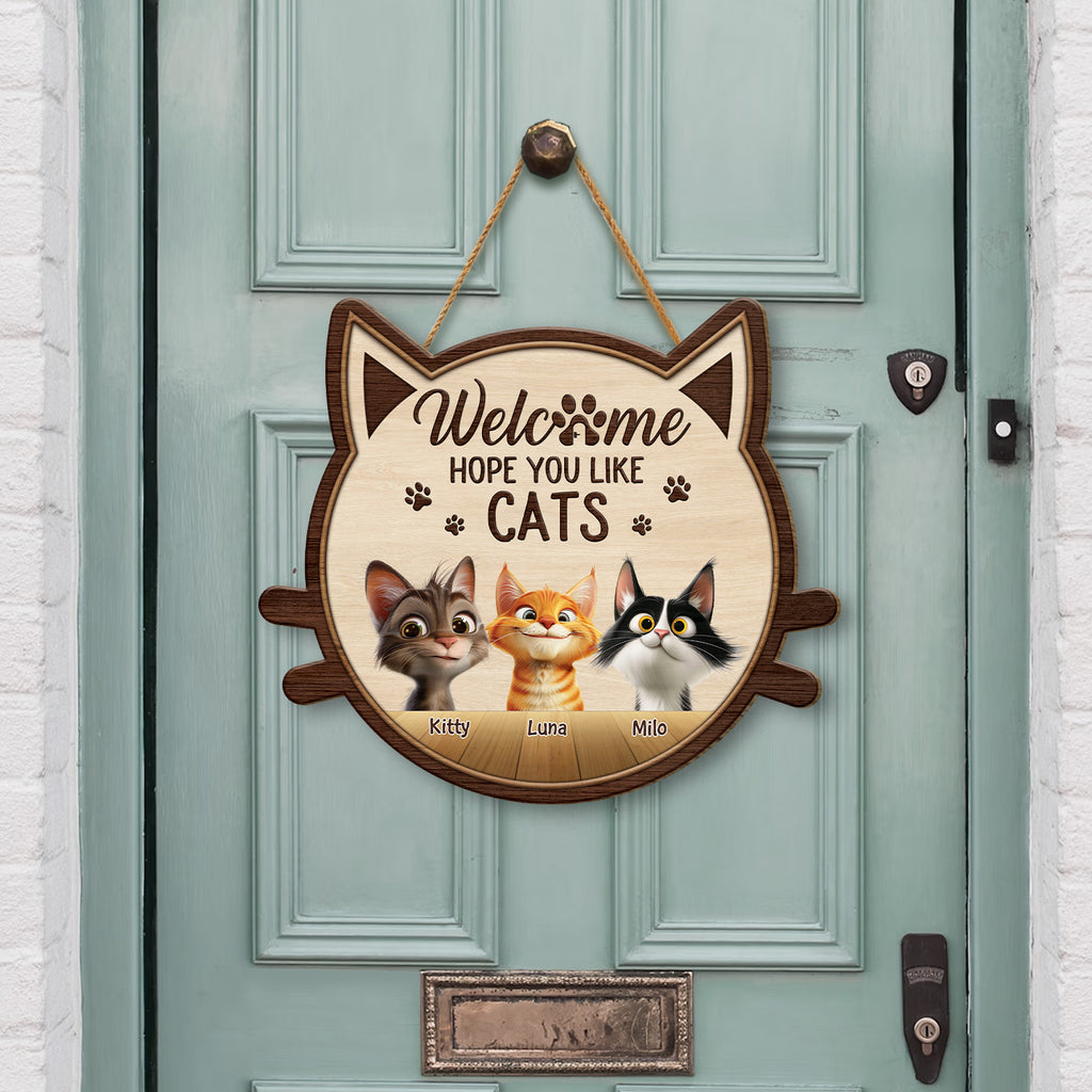 5121QUS2 custom hope you like cats wood signs funny cat lover gifts 5121Q3YMD
