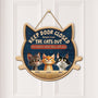 5123QUS2 custom keep door closed sign wooden funny gifts for cat lovers 5123Q3GMD