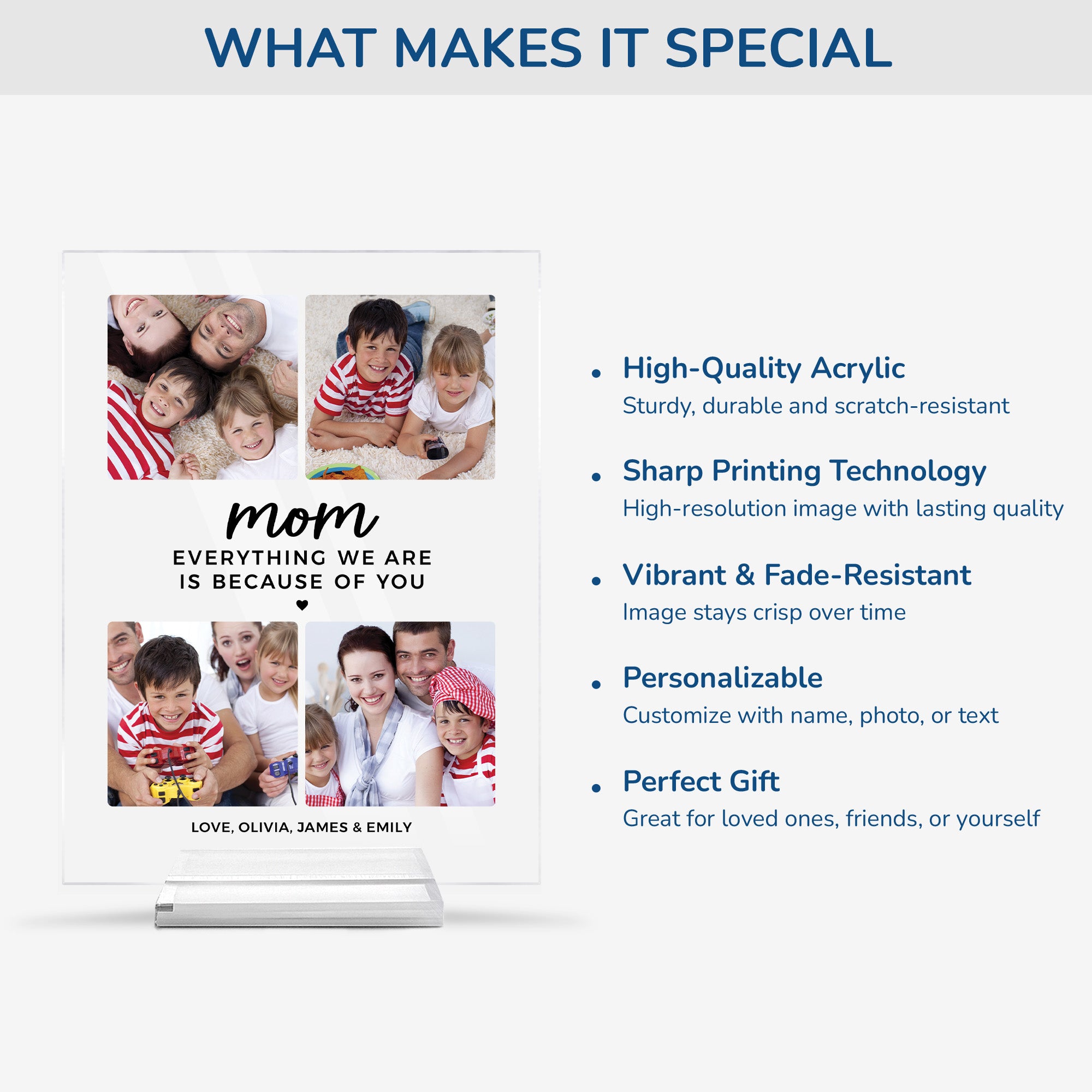 5137RUS5 custom photo acrylic plaque_ sentimental gifts for mothers 5137RKUMA