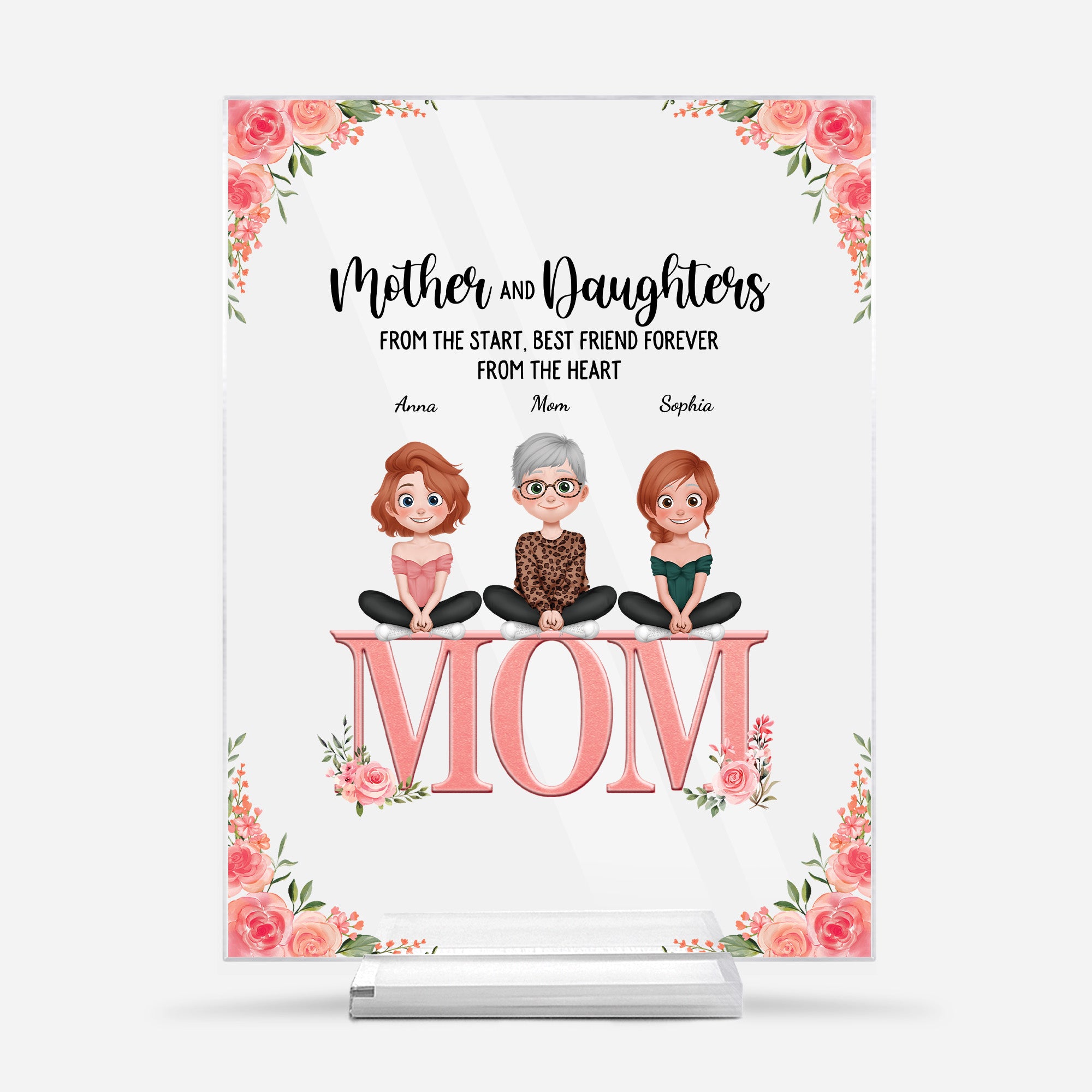 5140RUS1 personalized gift for mom mother and daughter acrylic plaque 5140RKMMA