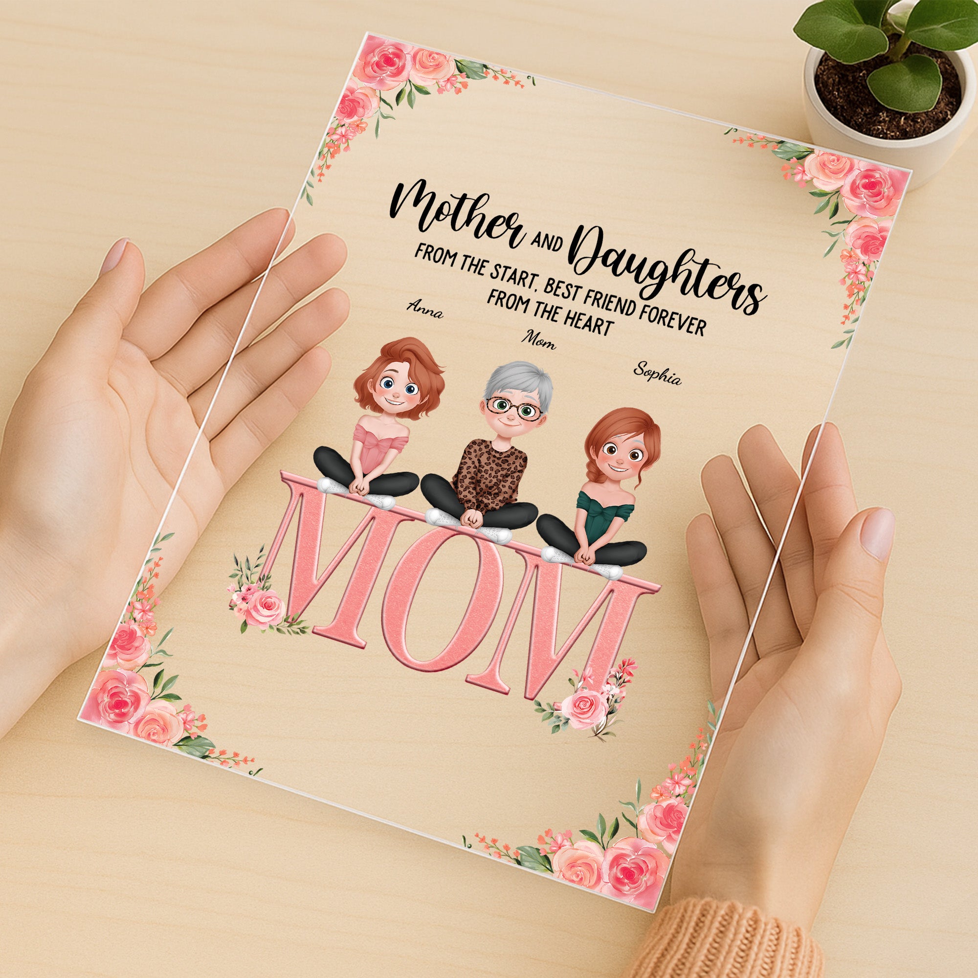 5140RUS3 personalized gift for mom mother and daughter acrylic plaque 5140RKMMA