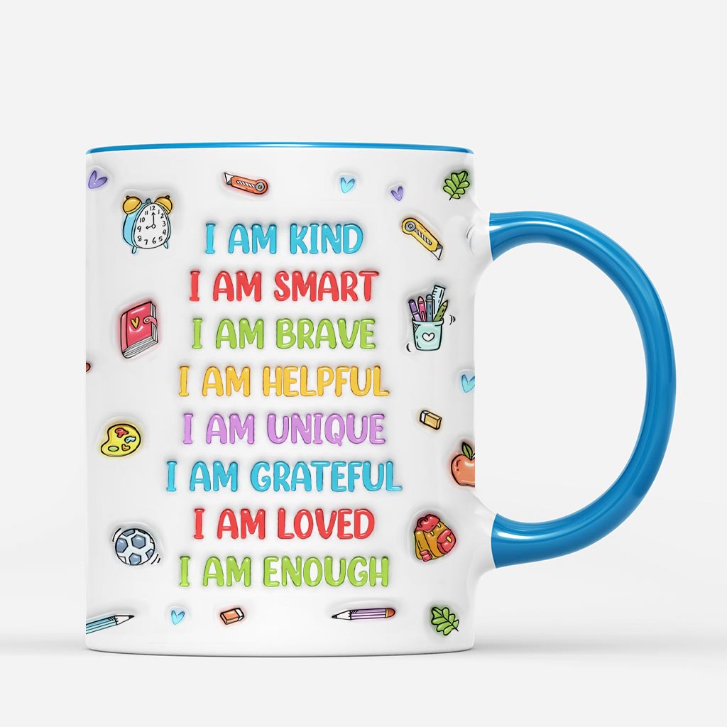 5143MUS3 3d printing effect personalized kids gifts_ affirmation mug 5143MKGAK