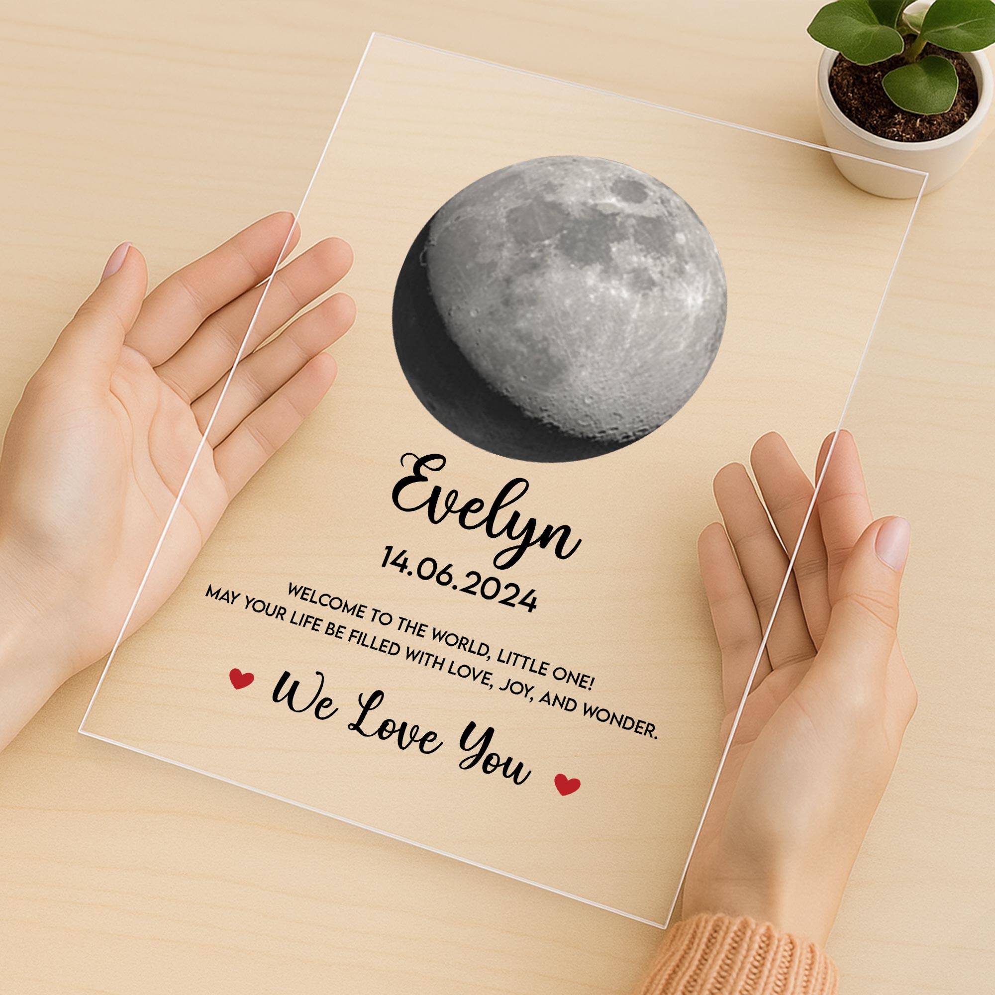 5146RUS3 personalized acrylic plaque_ welcome to the world little one_ 5146R8QAK