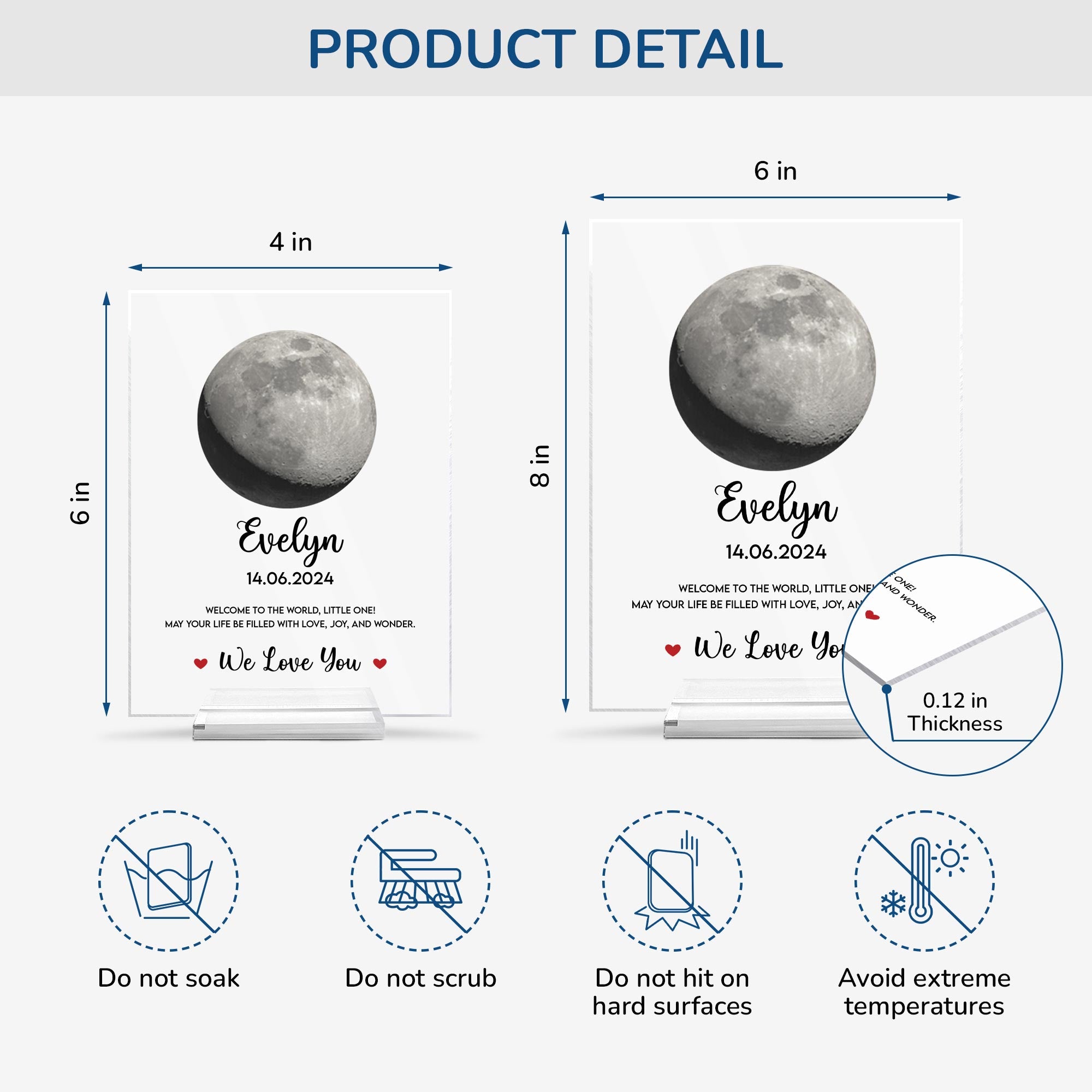 5146RUS4 personalized acrylic plaque_ welcome to the world little one_ 5146R8QAK