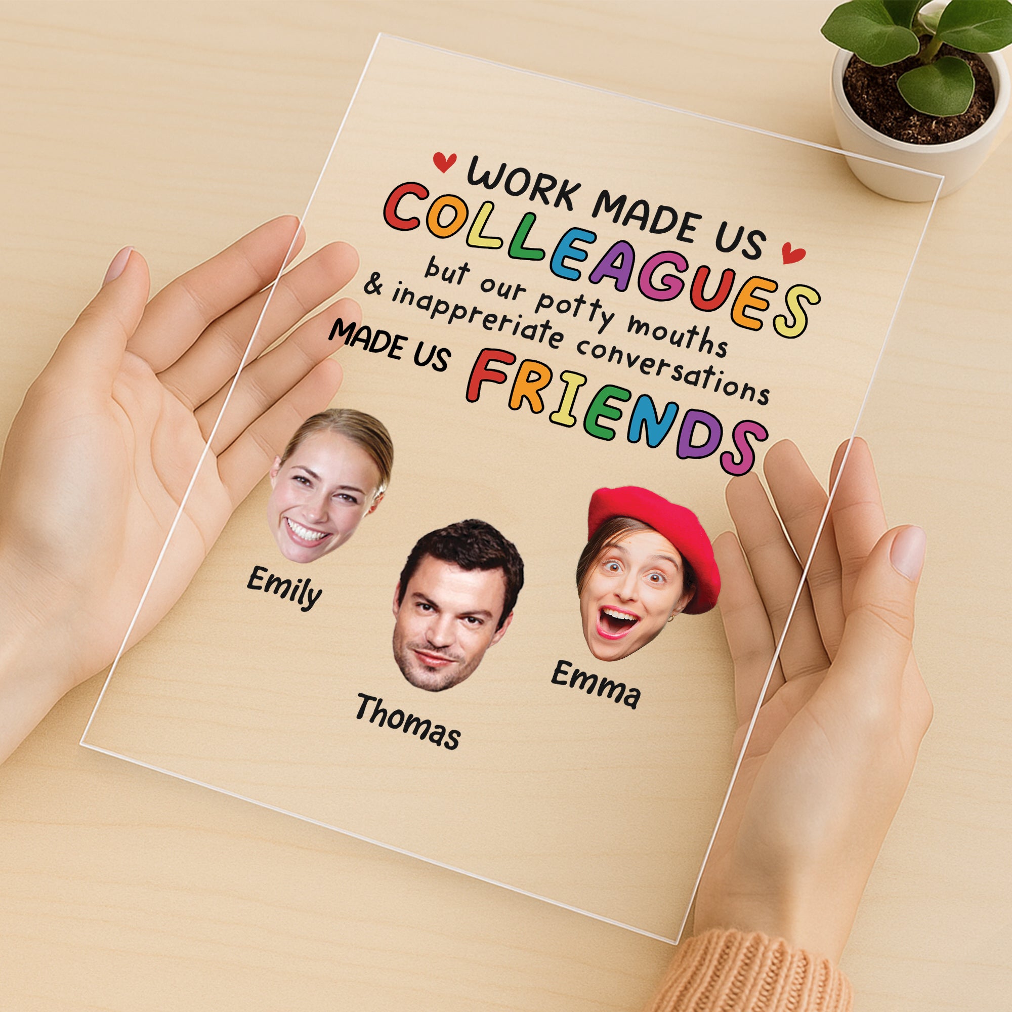 5149RUS3 custom acrylic plaques with faces funny gifts for coworkers 5149R3LZO