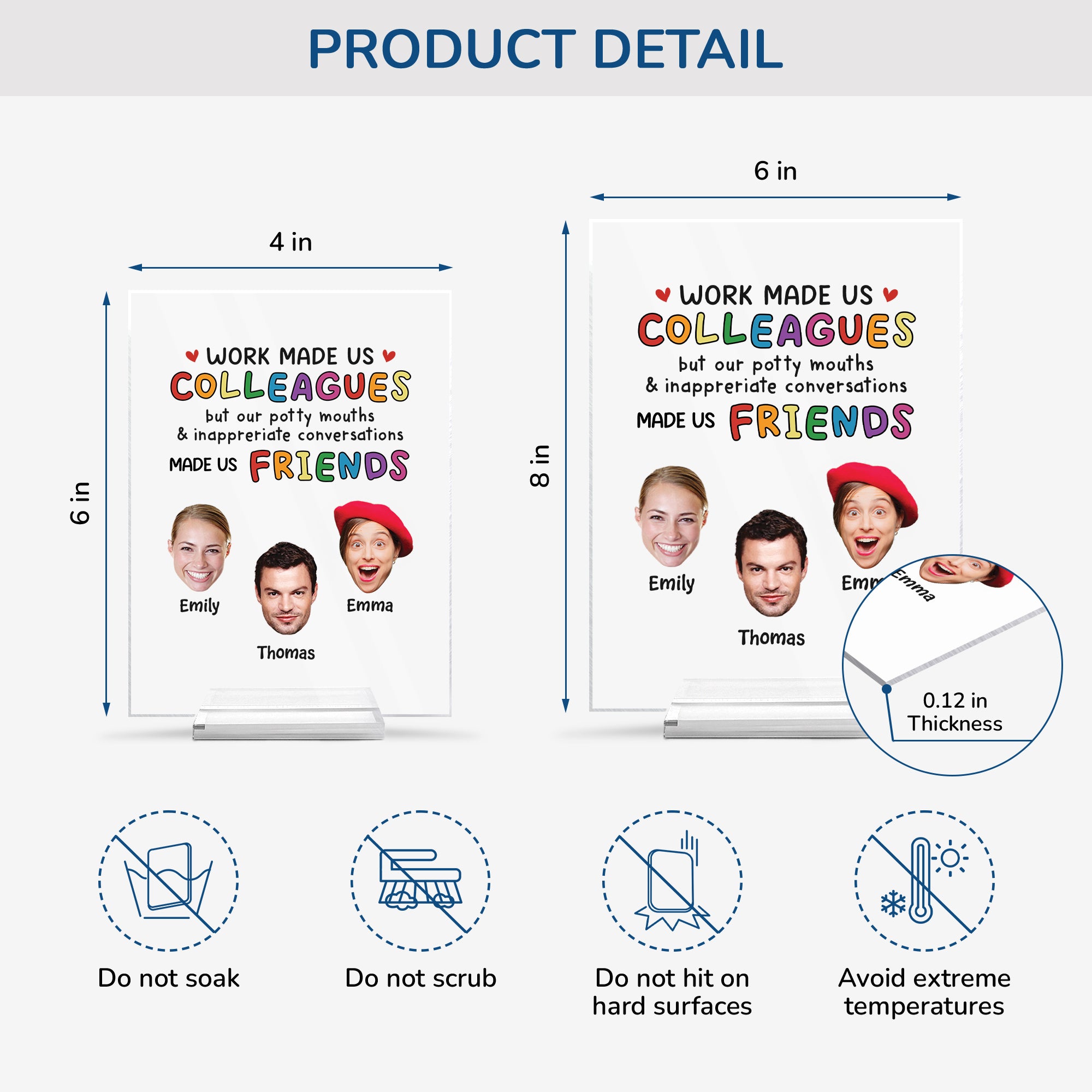 5149RUS4 custom acrylic plaques with faces funny gifts for coworkers 5149R3LZO