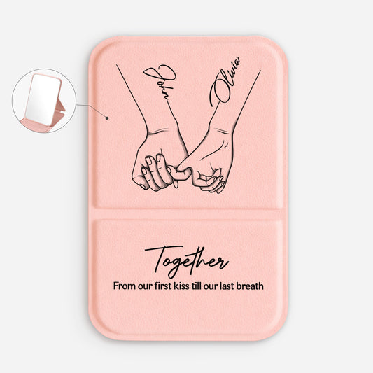 5150AUK1 personalised together compact mirror for couples 5150ajtlng