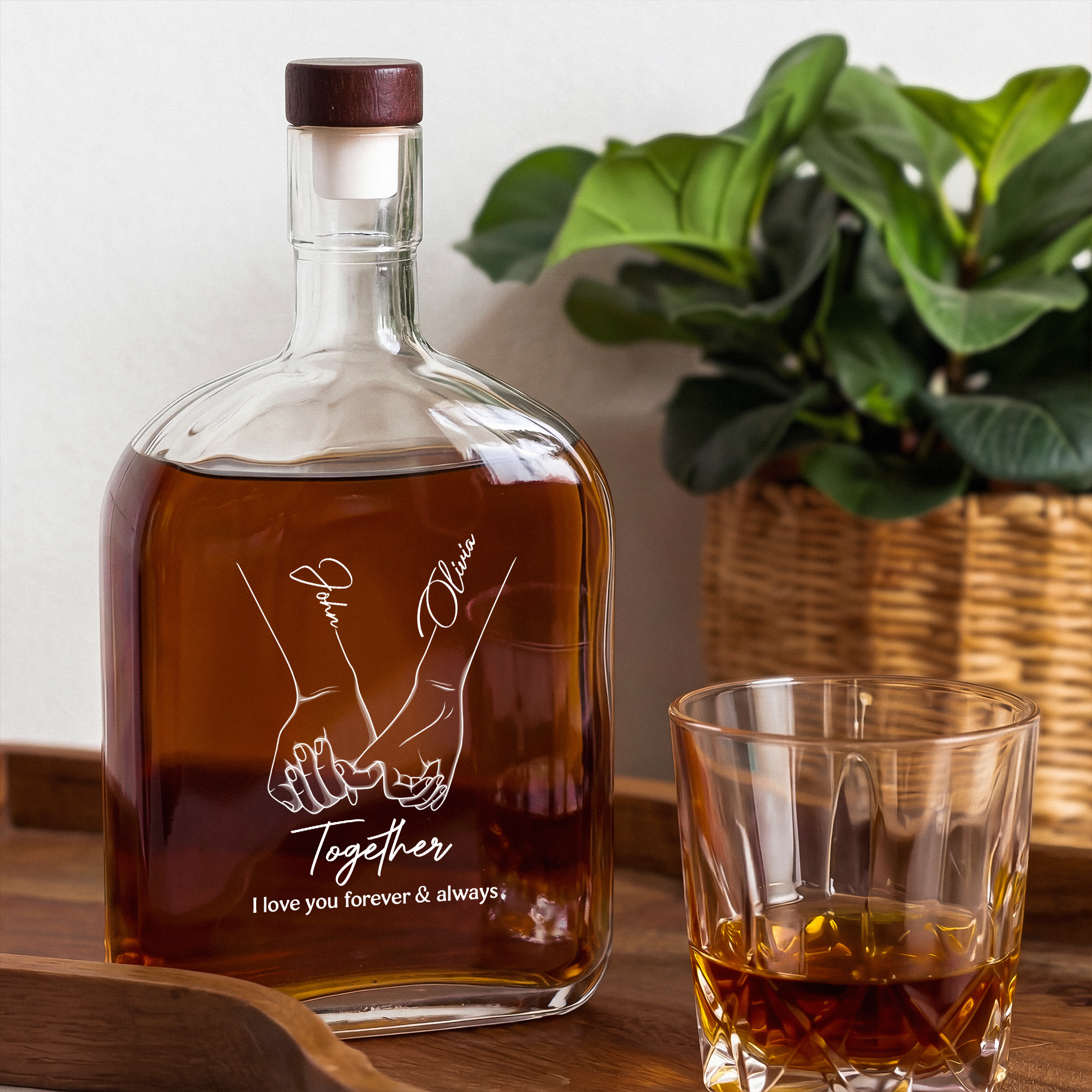 5150AUS2 personalized whiskey bottles unique romantic gifts for couples 5150aitfg