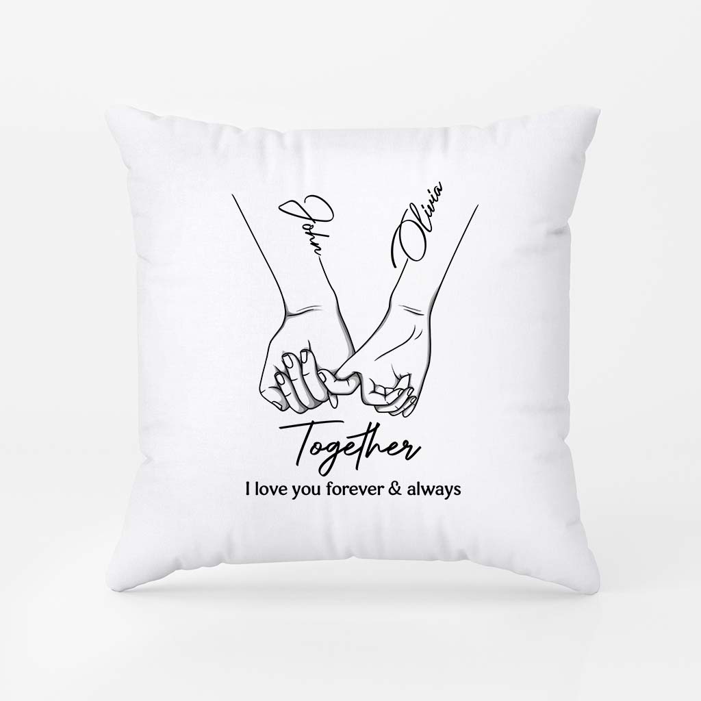 5150PUS2 personalized couple pillow from our first kiss to our last breath_ 5150PTLNG