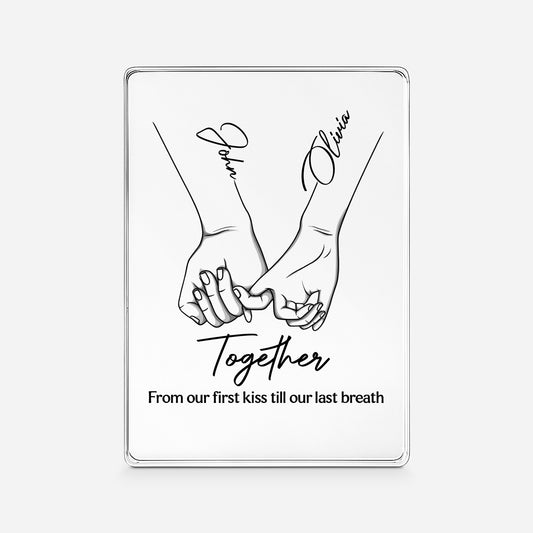 5150RUS1 custom acrylic plaque from our first kiss to our last breath_ 5150RTHNG