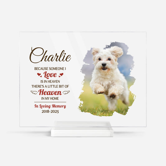 5154RUS1 custom photo acrylic plaque_ in loving memory gifts_ for dogs 5154RTTNC
