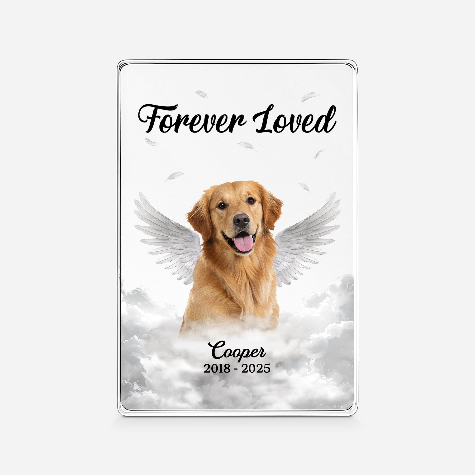 5155RUS1 personalized acrylic plaques with photo dog memorial gifts 5155R