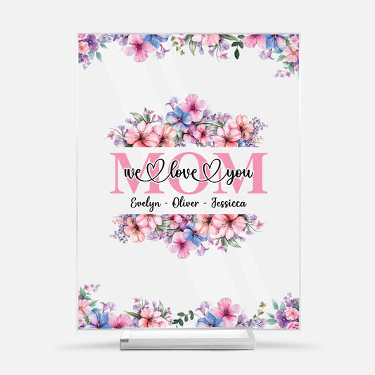 5156RUS1 personalized mom gifts mom we love you acrylic plaque 5156RKUAA