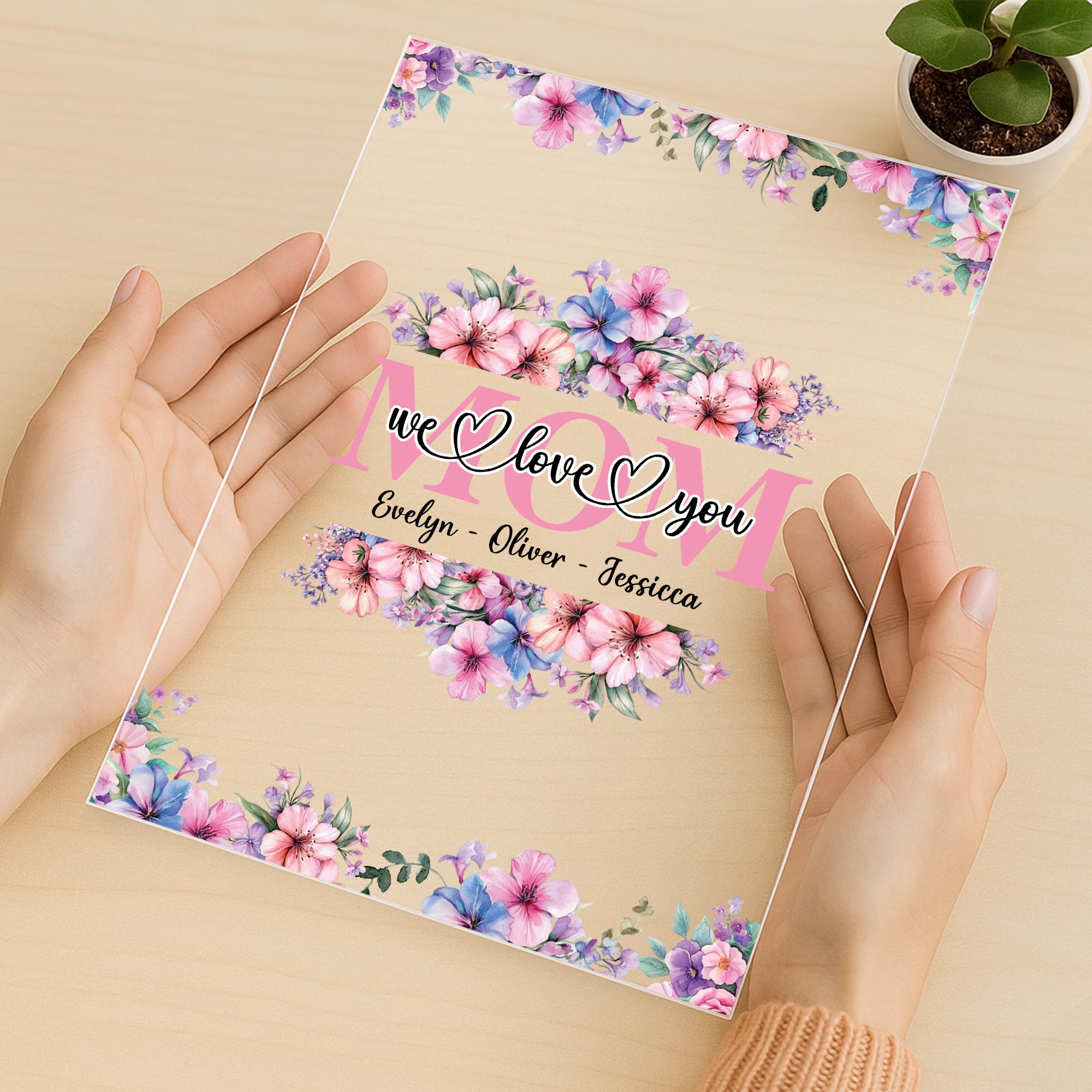 5156RUS3 personalized mom gifts mom we love you acrylic plaque 5156RKUAA