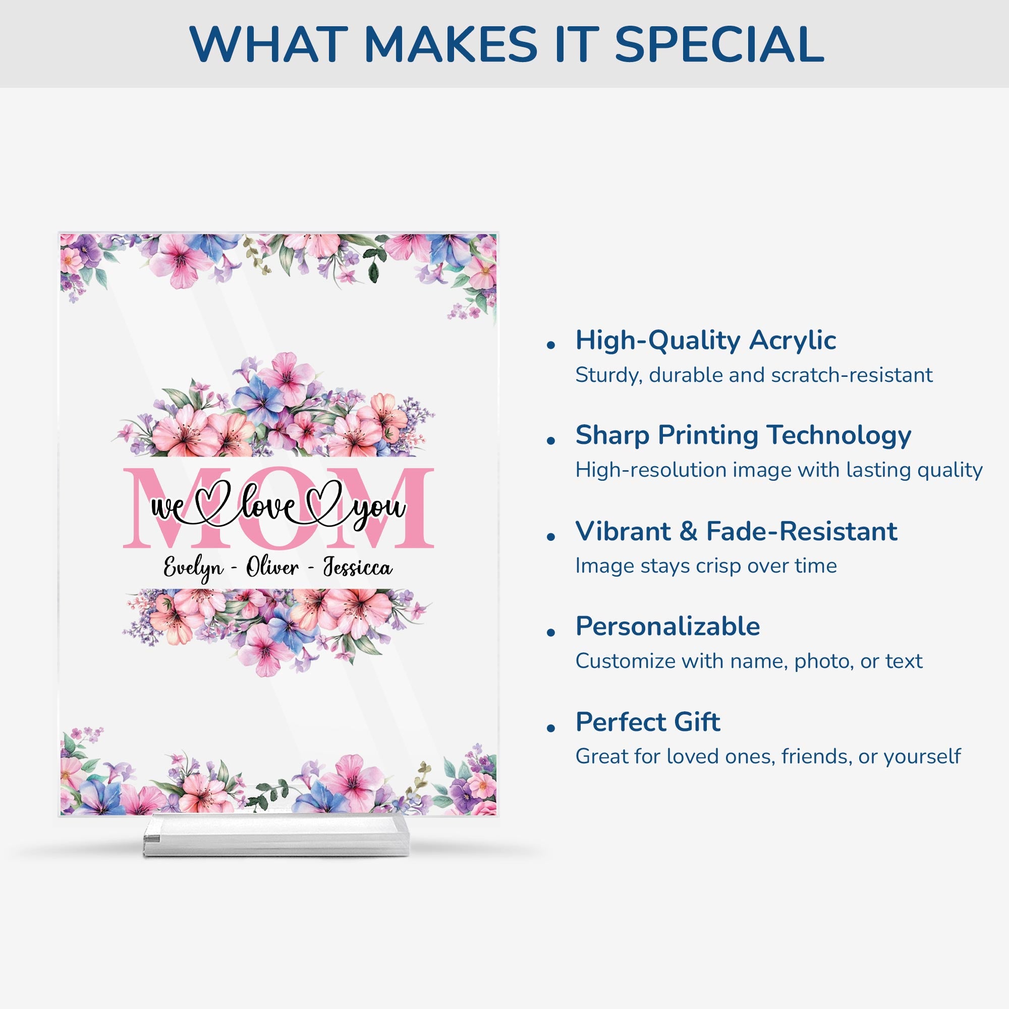 5156RUS5 personalized mom gifts mom we love you acrylic plaque 5156RKUAA