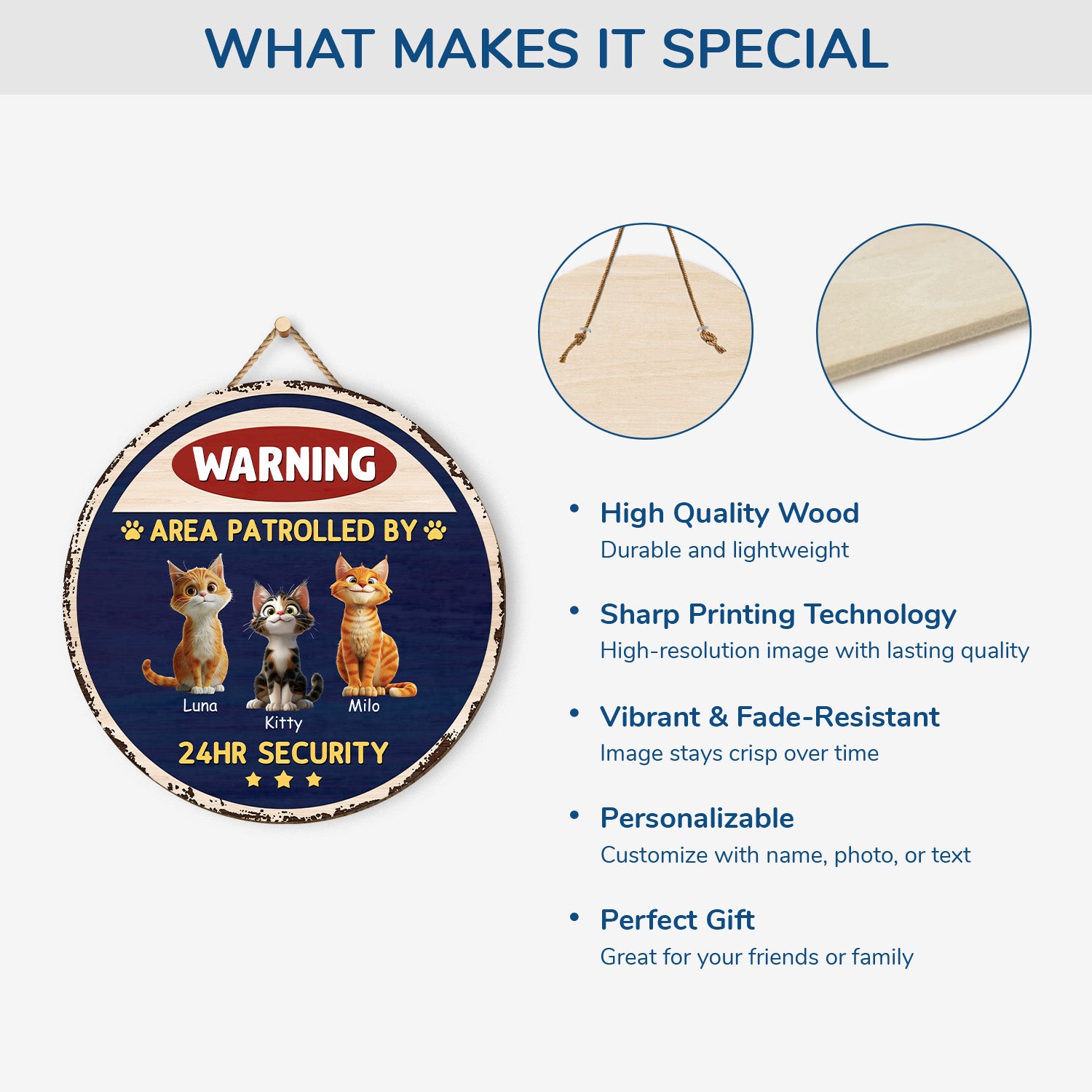 5160QUS4 custom cat lover gifts funny cat warning signs_ wooden 5160QKGMD