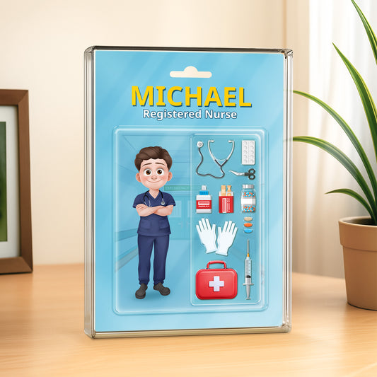 5161RUS2 personalized gifts for nurses doctors rectangle acrylic plaque_ 5161R3HMN