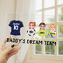 5166RUS3 custom dad gifts daddys dream team acrylic plaque with stand 5166RTYMB