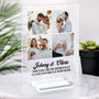 5180RUS2 personalized couple gifts acrylic plaque with stand with photo 5180R665G