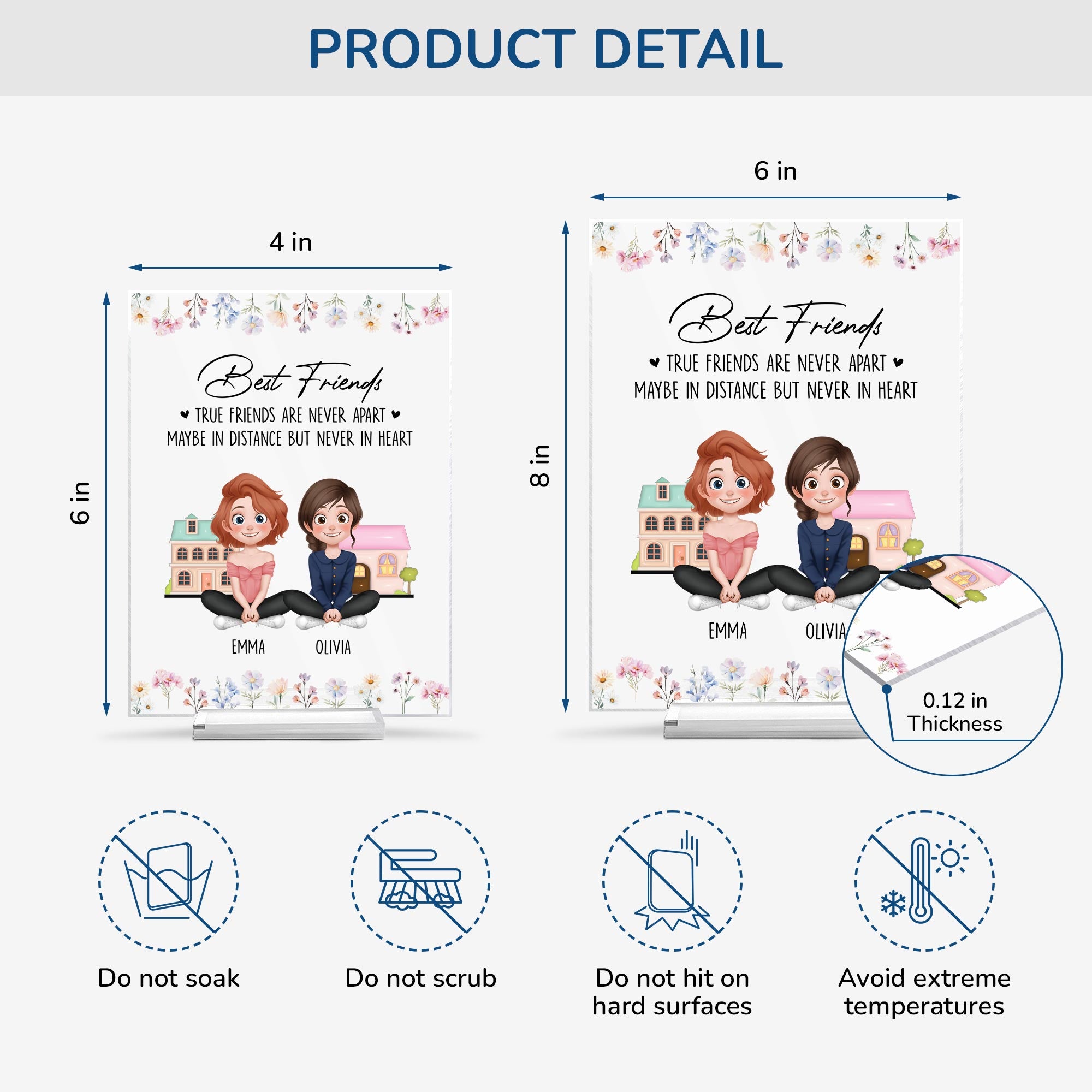 5181RUS4 personalized acrylic plaques female best friend gifts 5181R66AA