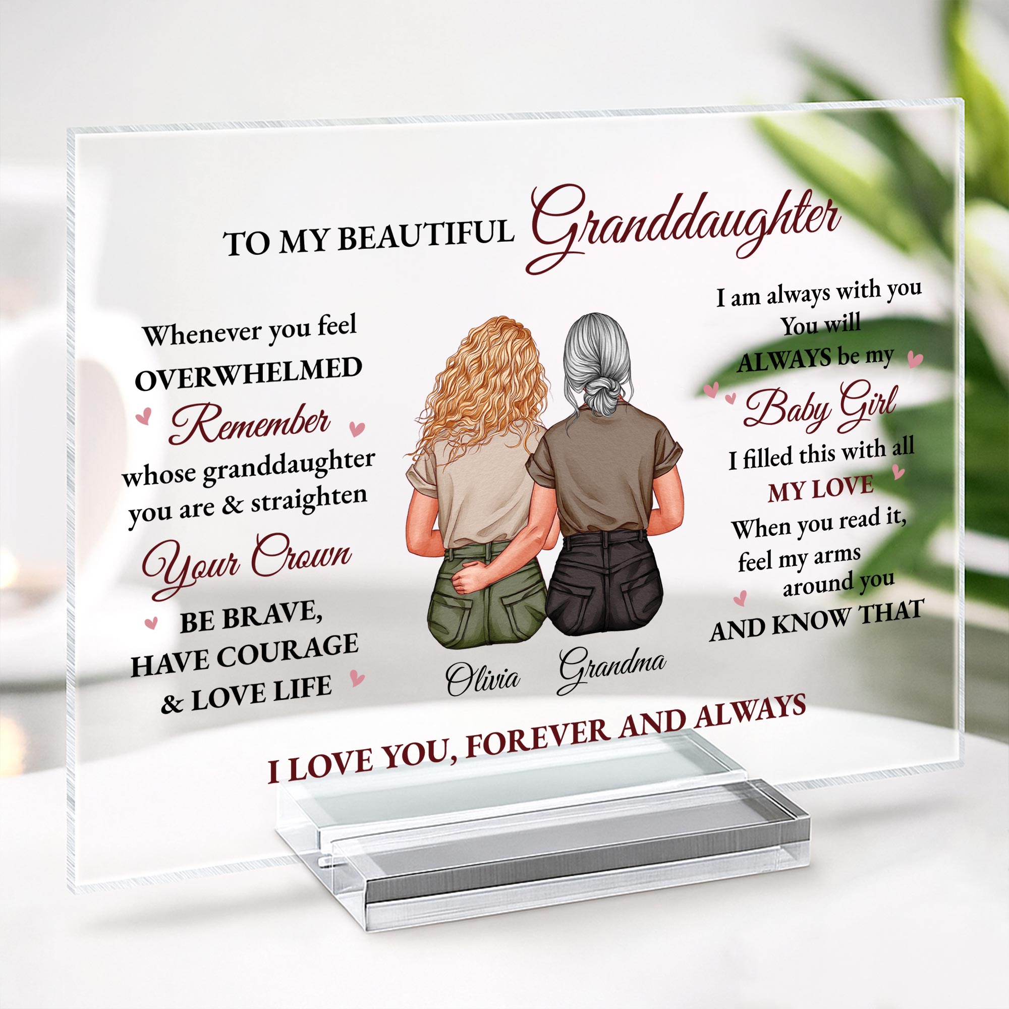 5182RUS2 custom acrylic plaque sentimental gifts for daughter from mom_ 5182R6ZAA