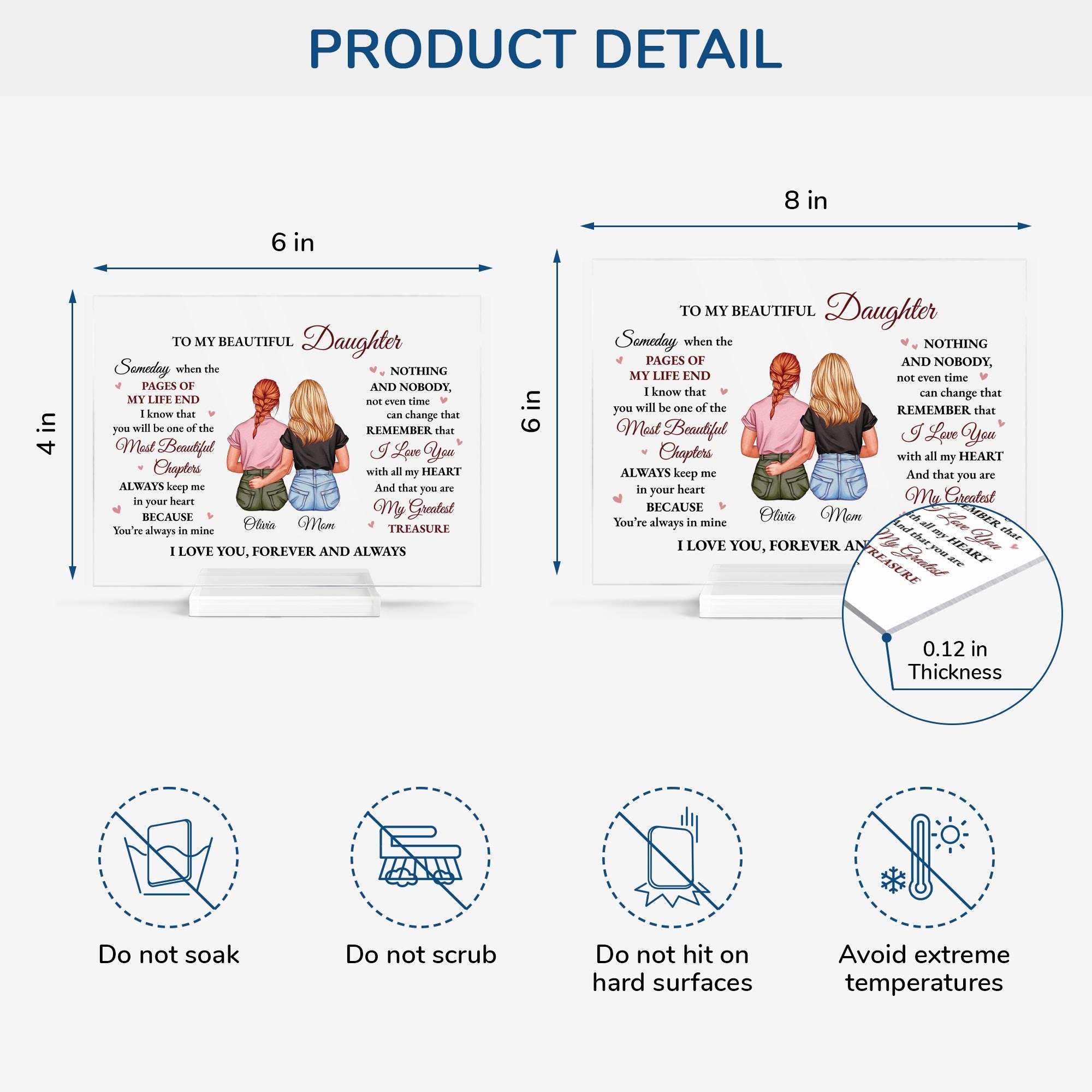 5182RUS4 custom acrylic plaque sentimental gifts for daughter from mom_ 5182R6ZAA