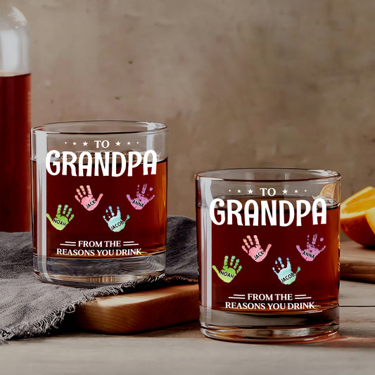 5189IUS2 custom dad gifts to dad from the reasons you drink whiskey glass 5189I8TNB