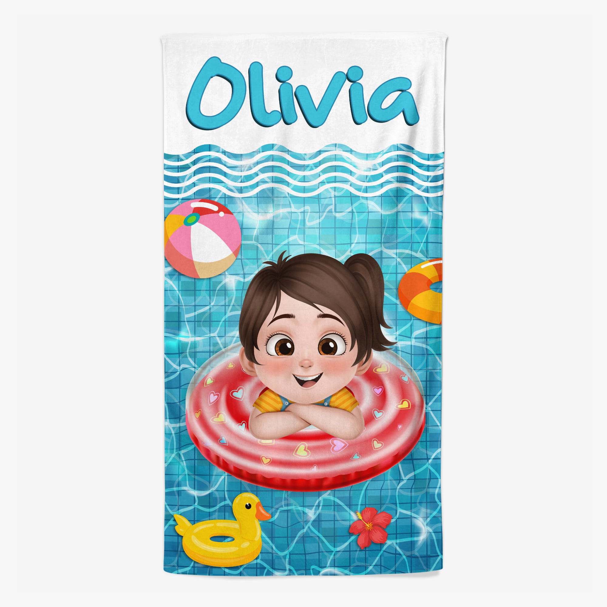 5196BUS1 personalized beach towels for kids cute summer gifts 5196B8GNK