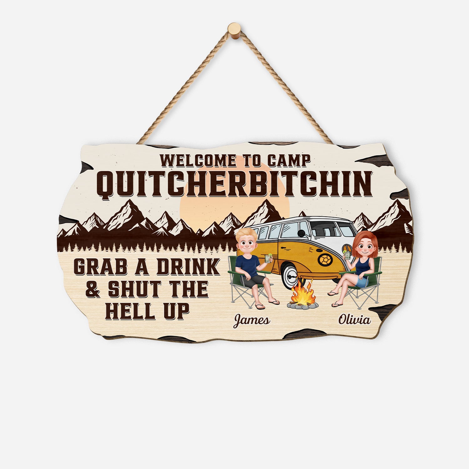 5197QUS1 custom wood camping signs_ funny camping gifts for couples 5197QKLTG